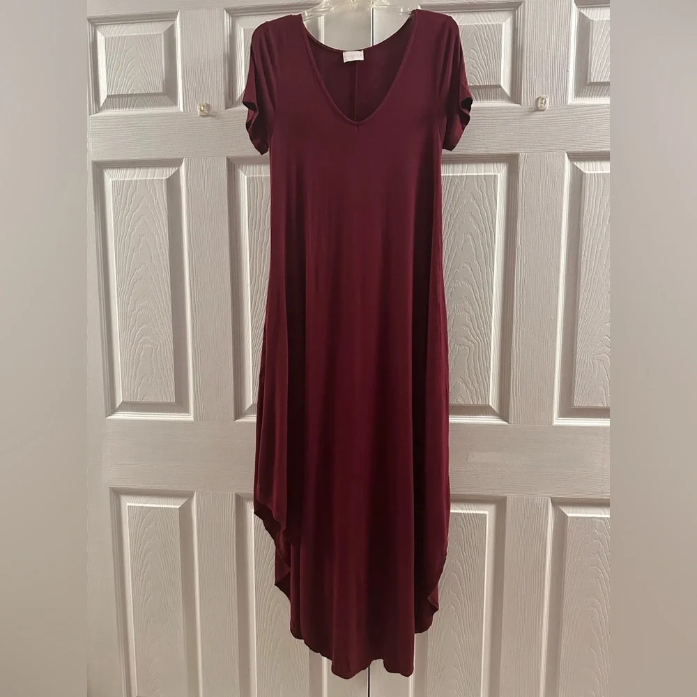Karlie knot pocket midi dress